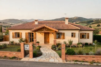 Vue d'ensemble d'une maison individuelle neuve dans le Tarn, illustrant le marché des constructeurs locaux en Occitanie